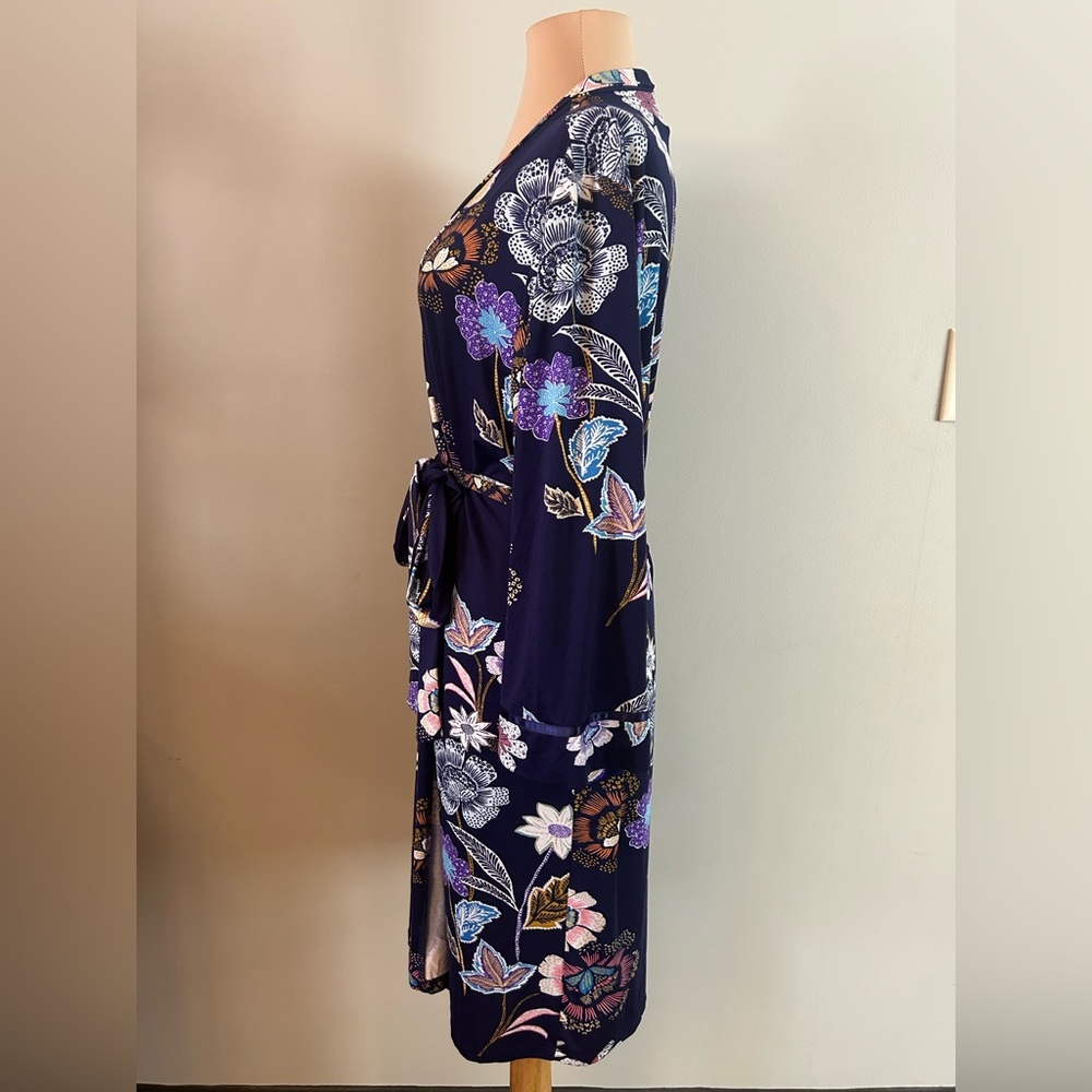 New Directions Floral Print Robe - Multicolor - Picture 4 of 6